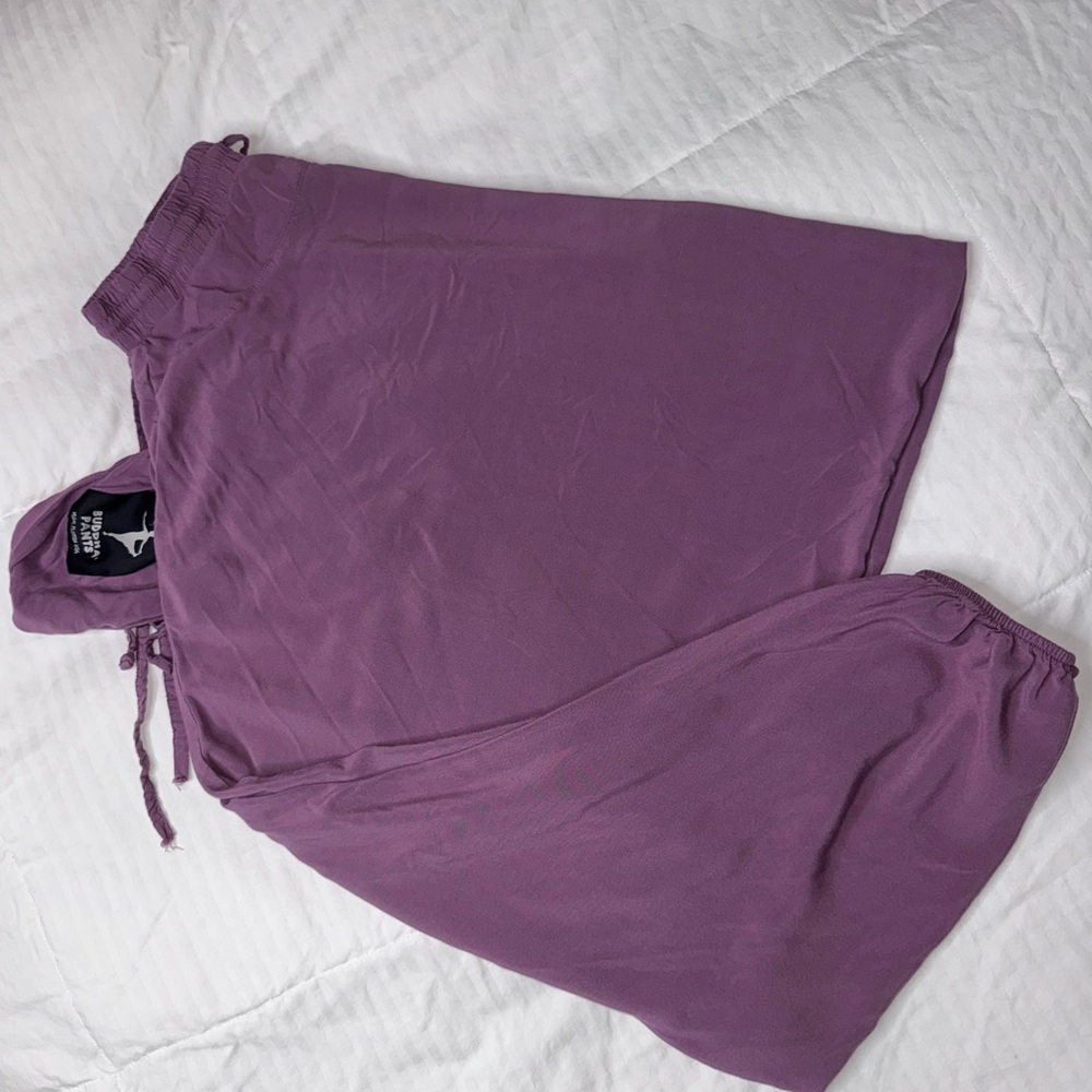 Buddha Pant Cozy Harem Pant Purple Sm